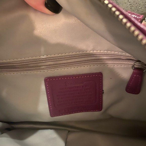 Purple Coach purse - Picture 3 of 3
